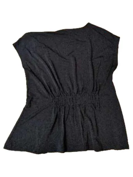Banana Republic Damen Peplum Top V-Ausschnitt Schwarz Gr. XS Elegant 4