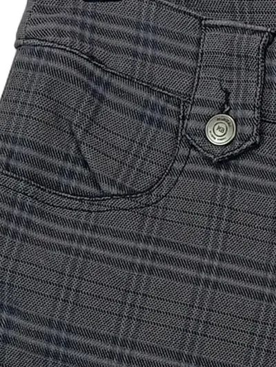 Multiblu Herren Karierte Shorts Casual Baumwolle Grau W40/56