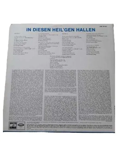 Gottlob Frick In diesen heil'gen Hallen Berühmte Bassarien LP Vinyl