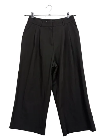ASOS Damen Culotte Hose Stoffhose Schwarz Größe 38 Wide Leg