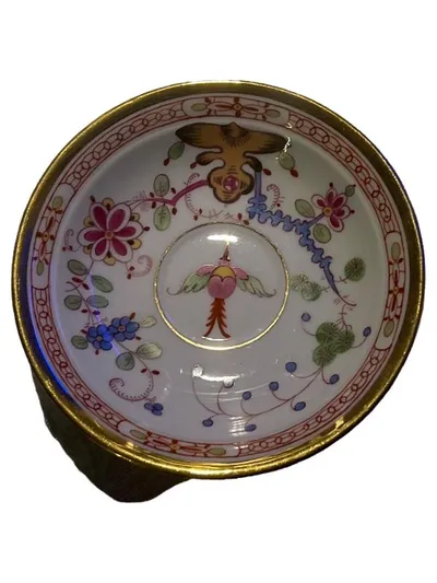 Meissen Kakiemon Unterteller floral Porzellan 14,5 cm Mehrfarbig