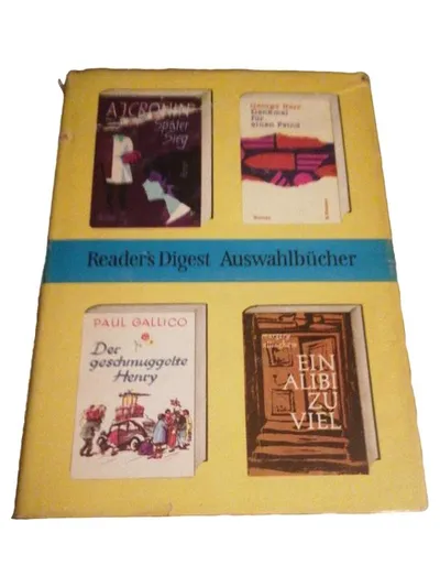 Reader's Digest Sammelband Hardcover Cronin Gallico Allingham Barr Romane
