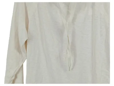 Marc O'Polo DENIM Hoodie Damen Gr. M Beige Bio-Baumwolle Kapuzenpullover