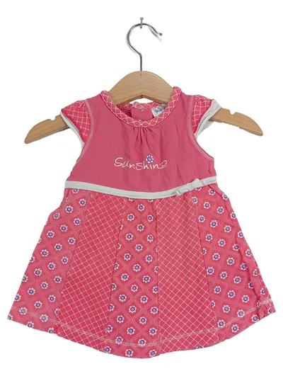 Dirkje Babykleid Mädchen Sunshine Gr. 62 Rosa Blumen Sommerkleid