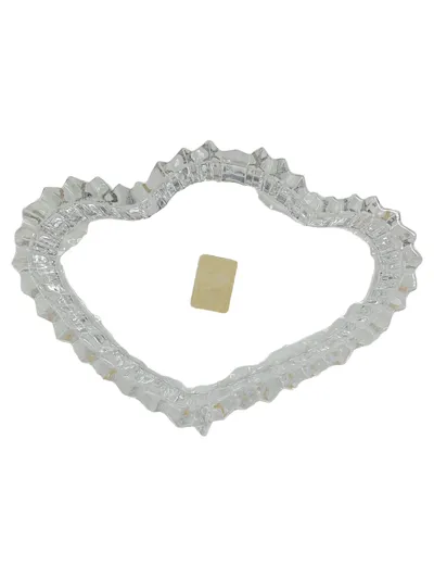 Nachtmann Muschelschale Aschenbecher Glas Herzform Transparent 14 cm