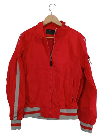 Hilton Trainingsjacke Herren M Rot Sportjacke Polyester Windbreaker