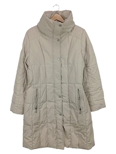 BASLER Steppjacke Damen Beige Gr. 38 Klassisch Alltag Polyester
