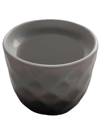 Thomas Teeglas Becher Porzellan Uni Grau 5.5 cm