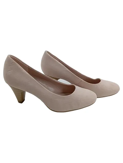 Graceland Damen Pumps Beige Gr. 38 Wildlederoptik Absatzschuhe