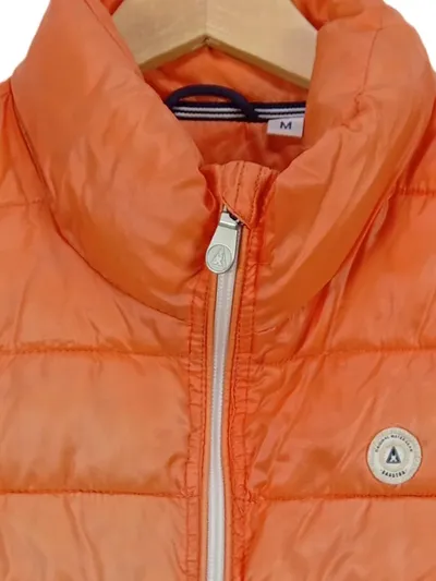 Gaastra Damen Steppweste Gr. M Orange Ärmellos Freizeit Sportlich Weste