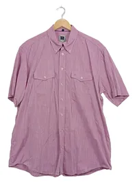 Engbers Herren Kurzarmhemd Rosa Gr. XL 43/44 Freizeithemd Baumwolle 1