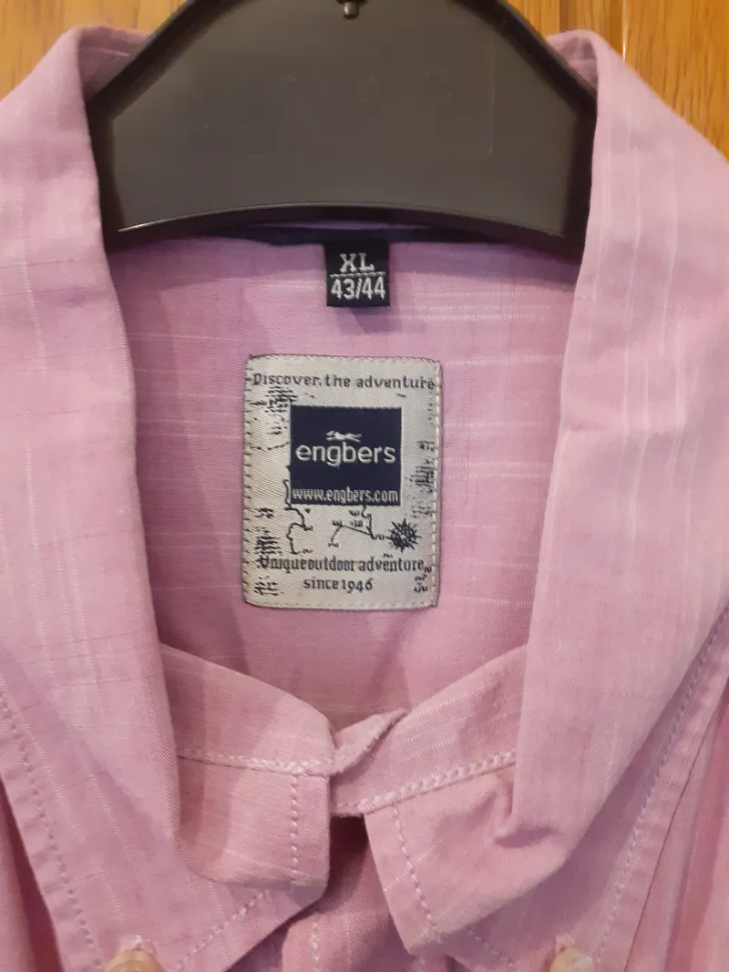 Engbers Herren Kurzarmhemd Rosa Gr. XL 43/44 Freizeithemd Baumwolle 3