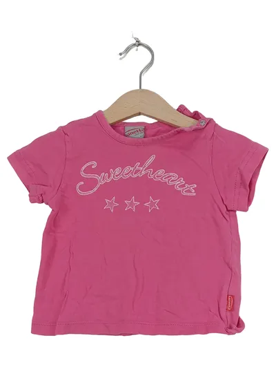 Sanetta Baby T-Shirt Mädchen Sweetheart Pink Gr. 68 Baumwolle