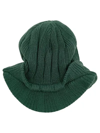 Barts Strickmütze mit Schirm Grün Baumwolle Outdoor Herren Mütze