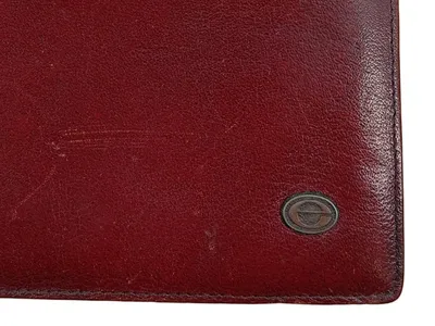 Elite Leder Dokumentenmappe Etui Bordeaux Rot Klassisch 17x12 cm