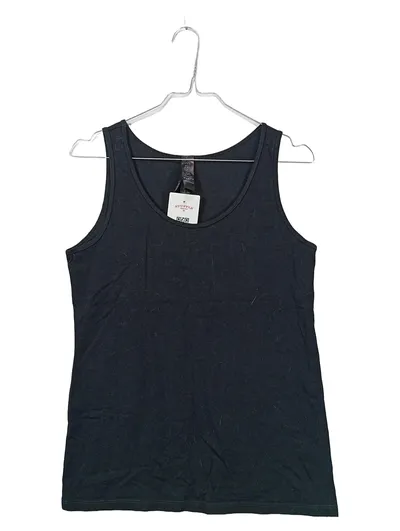 Esmara by Heidi Klum Damen Top Tanktop Gr. 40/42 Schwarz Baumwolle Basic