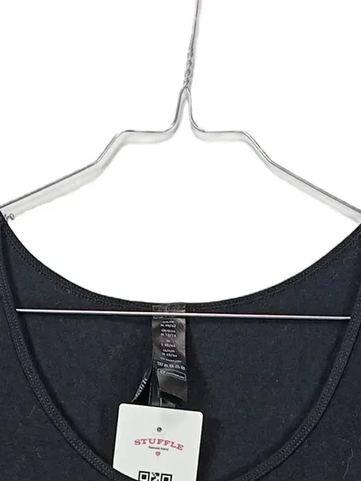 Esmara by Heidi Klum Damen Top Tanktop Gr. 40/42 Schwarz Baumwolle Basic