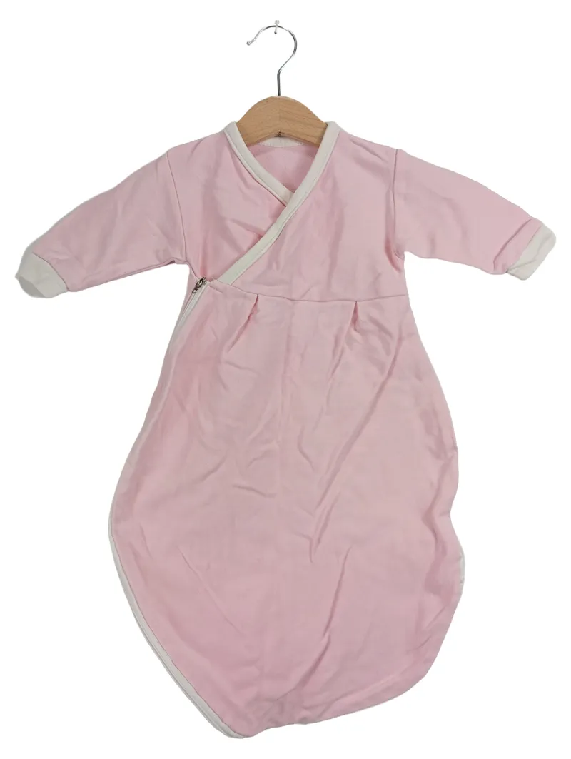 ALVI Baby Schlafsack Wickelverschluss Rosa Gr. 56 100% Baumwolle 1