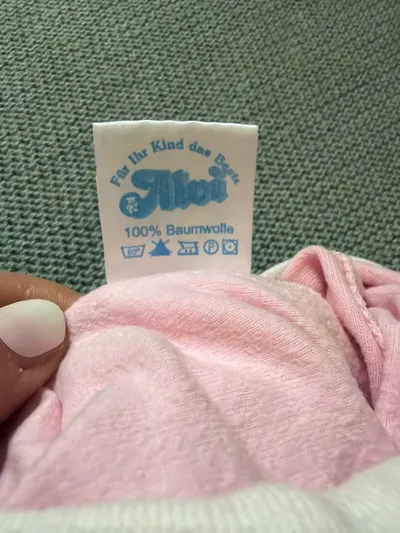 ALVI Baby Schlafsack Wickelverschluss Rosa Gr. 56 100% Baumwolle