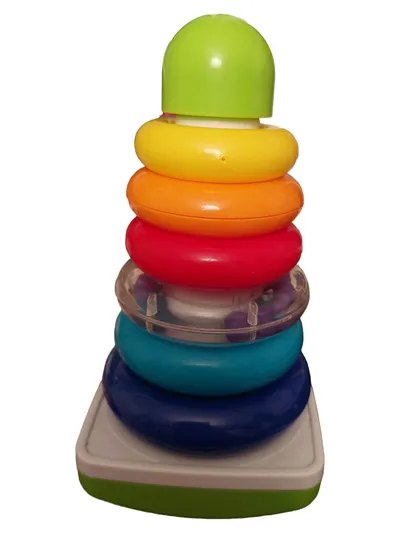 Chicco Stapelturm Baby Spielzeug Ringpyramide Kunststoff ab 6 Monate