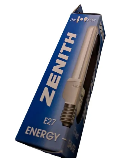 Zenith Energy Saver E27 11W Leuchtmittel Weiß Langlich Energiesparlampe