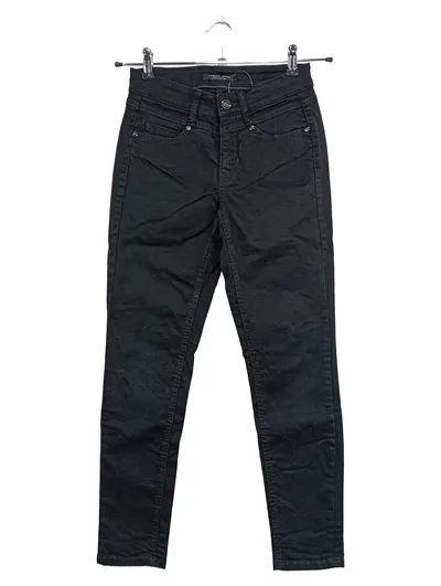 CAMBIO Jeans Luxury Edition Damen Schwarz Gr. 34 XS Skinny Stretch