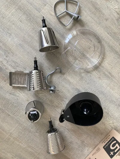 WMF Küchenmaschine Zubehör Set Rührelement Fleischwolf Edelstahl Silber