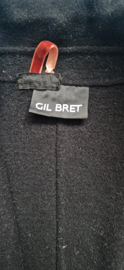 Gil Bret Damen Wollmantel mit Gürtel Schwarz Gr. 36 S