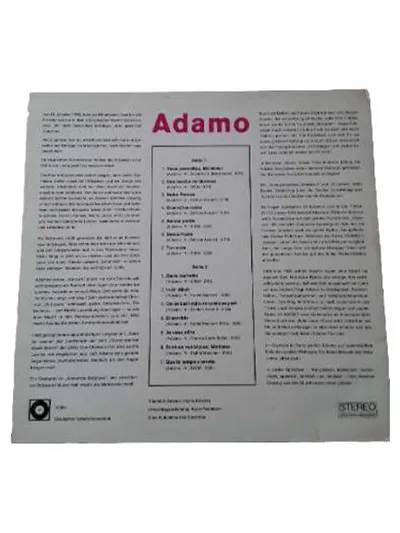 Salvatore Adamo Electrola Vinyl LP Schlager Pop 60er Hits