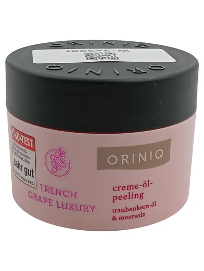 ORINIQ French Grape Luxury Creme-Öl-Peeling Traubenkernöl Meersalz 250g