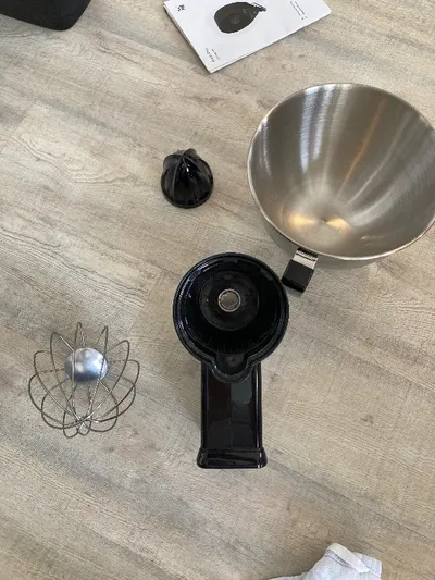 WMF Küchenmaschine Zubehör Rühraufsatz Zitruspresse Edelstahl Kunststoff Schwarz