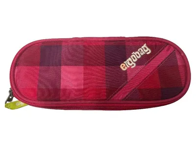 ergobag Federmäppchen Federtasche Karo Rot Kinder Schule NEU