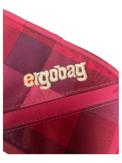 ergobag Federmäppchen Federtasche Karo Rot Kinder Schule NEU