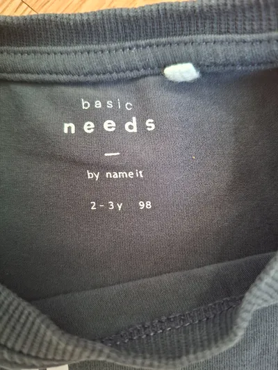 NAME IT Kinder T-Shirt Gr. 98 Grau Schildkröten-Print Kurzarm Basic