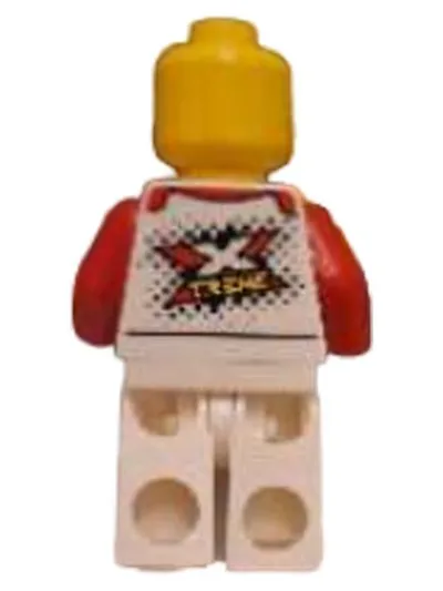 LEGO Xtreme Rennfahrer Minifigur Kinder ab 6 Jahre rot weiß