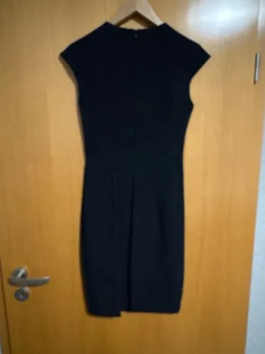 Massimo Dutti Businesskleid Damen Gr. 36 Blau Elegant Ärmellos
