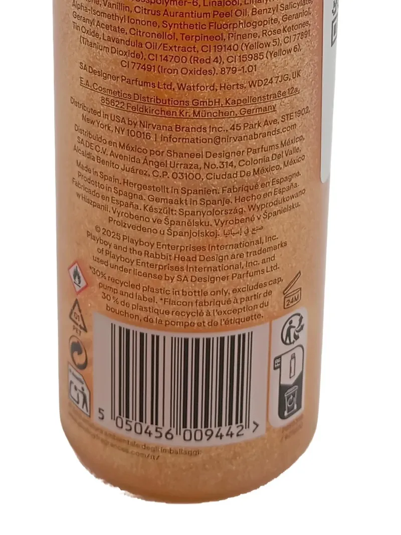 Playboy Sweet Kiss Shimmer Fragrance Mist Damen 250ml Körperspray Vanille 6