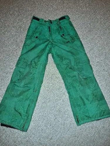 Teisumi Kinder Skihose Gr. 128 Grün Kariert Schneehose Winterhose