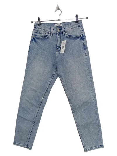 Blind Date Damen Jeans Straight Leg W27 Hellblau Baumwolle Gr. 36
