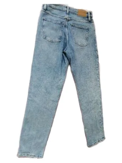 Blind Date Damen Jeans Straight Leg W27 Hellblau Baumwolle Gr. 36