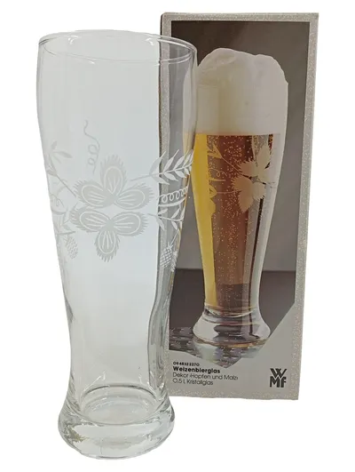WMF Weizenbierglas 0,5L Glas Hopfen Malz Dekor Transparent