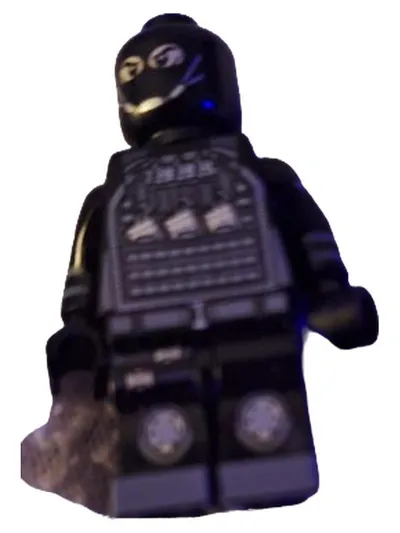 Minifigur Soldat Schwarz Ninja Taktische Weste Custom Figur