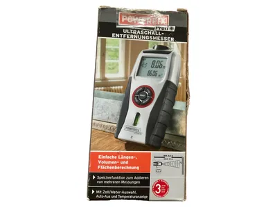 Powerfix Z31697A Ultraschall Entfernungsmesser Distanzmesser 0,6-16m Grau