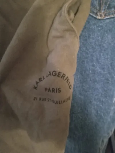 KARL LAGERFELD Shorts Herren Gr. S Oliv Jogginghose Baumwolle