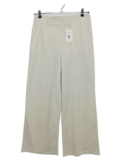 OCEANSAPART Damen Stoffhose Cordhose Wide Leg Beige Gr. M/38