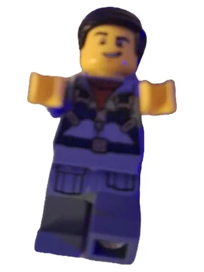 LEGO Minifigur Abenteurer Pilot blau mit Weste Kinder Spielfigur