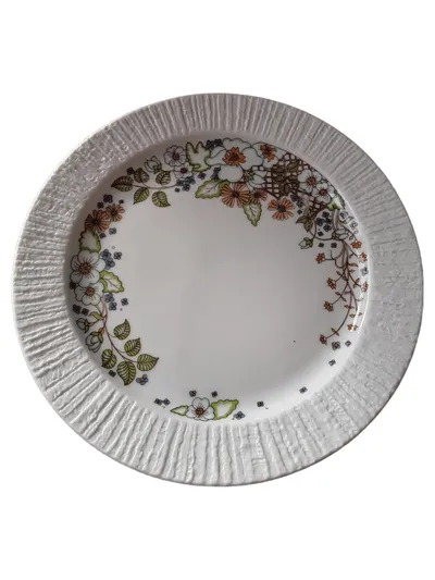 Thomas Germany Essteller Porzellan Blumenmuster Vintage 19 cm