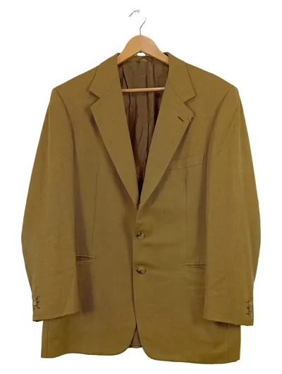Brioni Sakko Herren Business Wolle Klassisch Beige Gr. 54 XXL