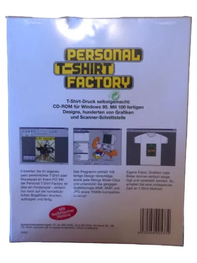 Personal T-Shirt Factory PC CD-ROM Designsoftware T-Shirt Druck