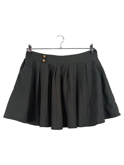 SHEIN Faltenrock Damen Gr. L/42 Schwarz Minirock Plissee